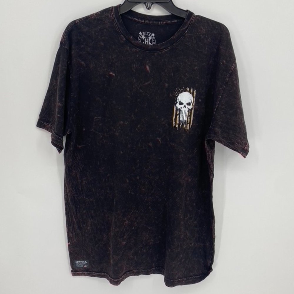Howitzer Black Tie Dye Mens T-Shirt